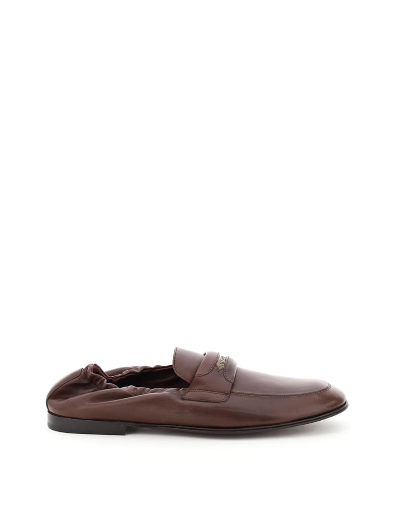 Dolce & Gabbana Ariosto Nappa Loafers - Marrone