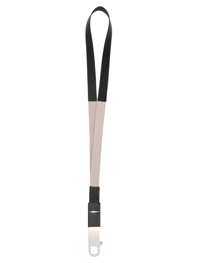 Rick Owens 'large Neck Hook' Keychain - Pearlblack