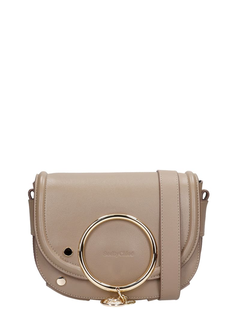 See by Chloé Shoulder Bag In Grey Leather - MOTTY GREY