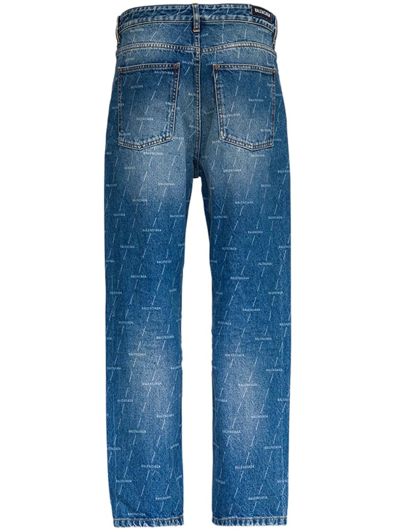 balenciaga ripped baggy jeans