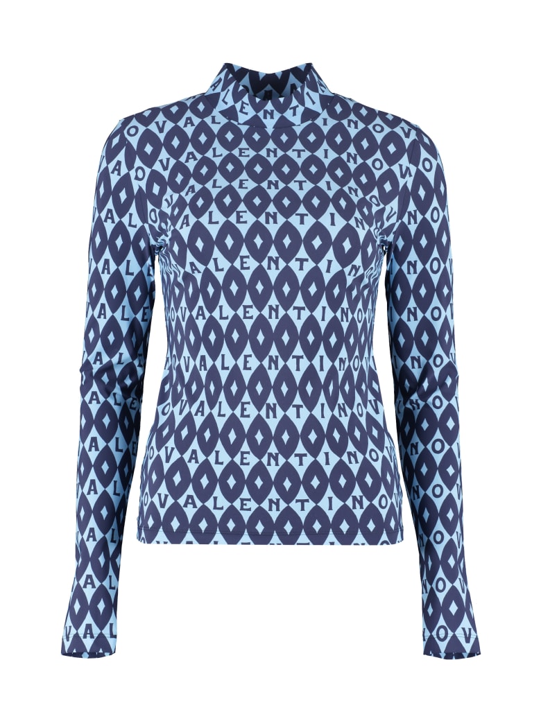 Valentino Printed Top - blue