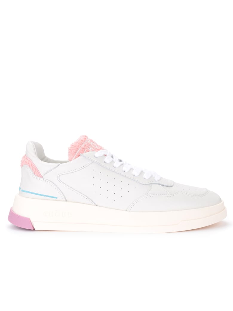 GHOUD White And Pink Leather Ghoud Tweener Sneaker - BIANCO