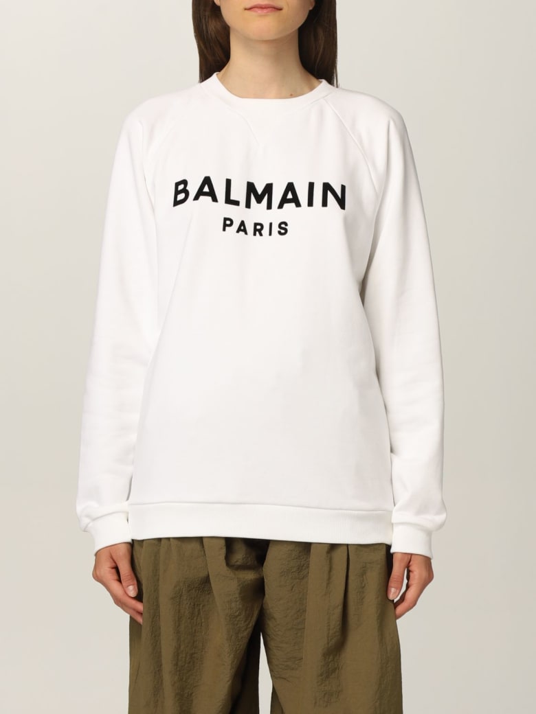 balmain sweatshirt womens