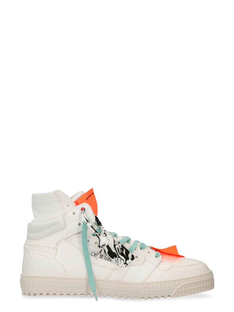 Off-White Off Court Leather High-top Sneakers - White
