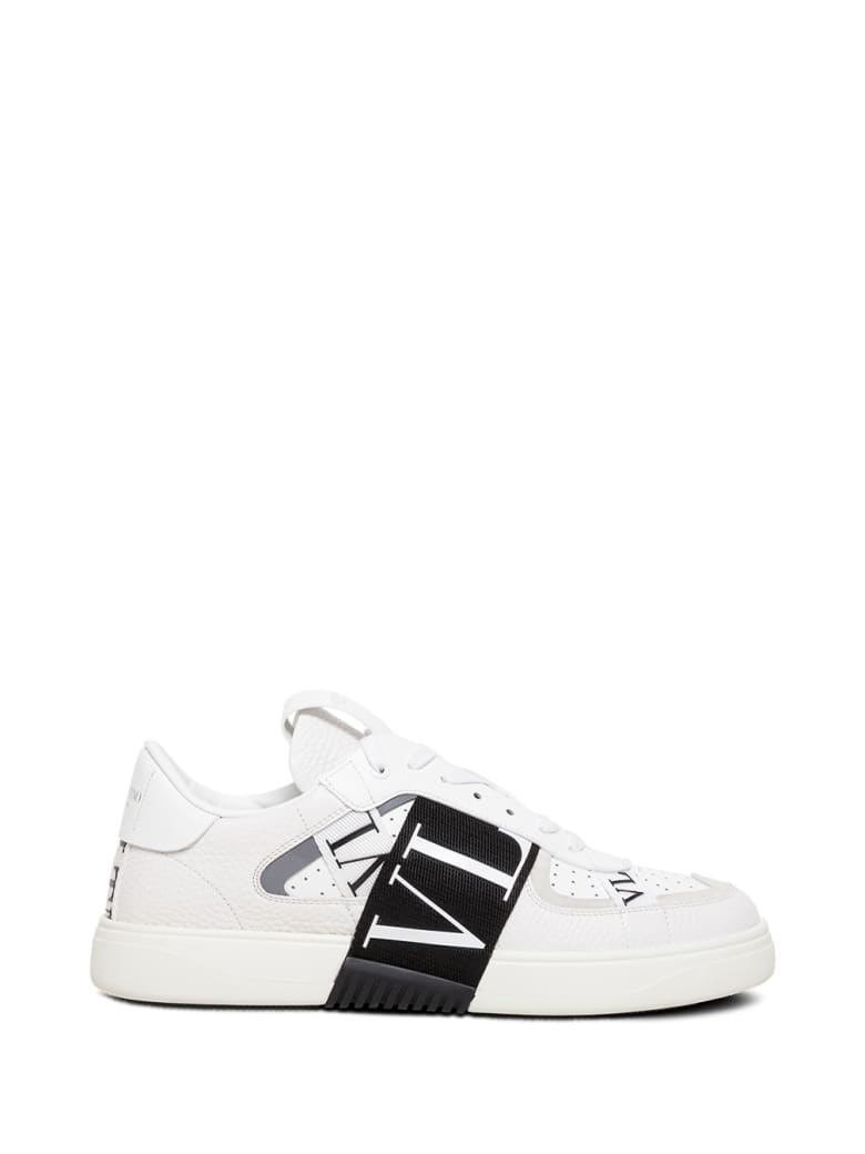 Valentino Garavani Vl7n White Leather Sneakers - White