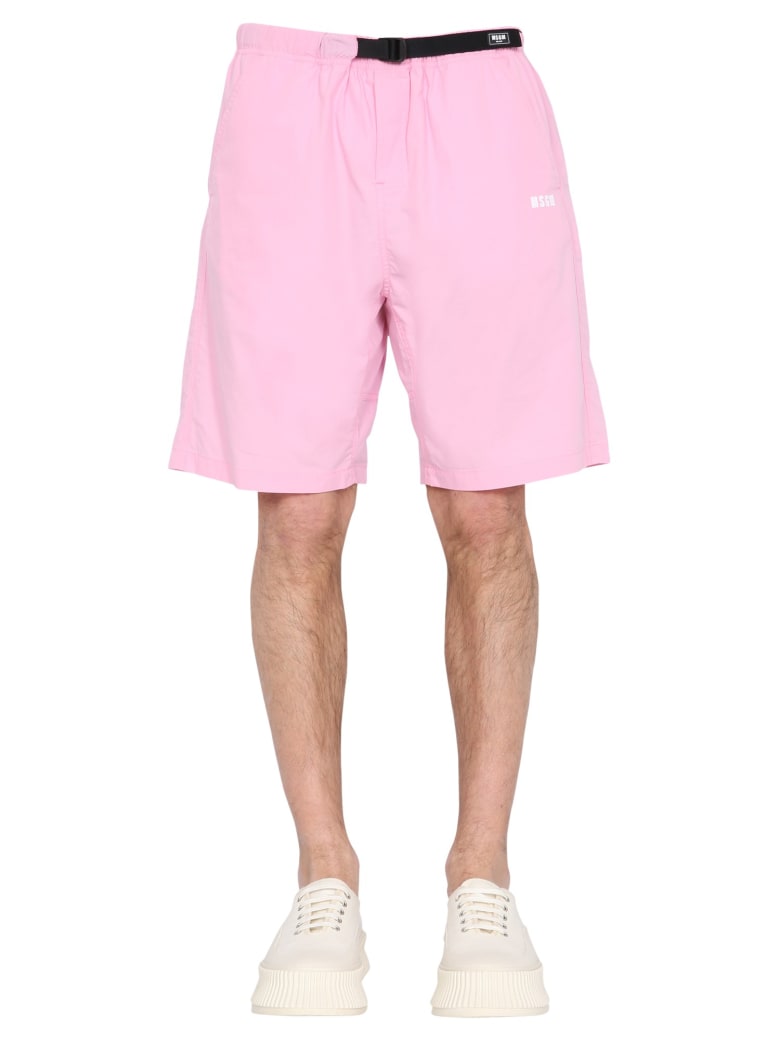MSGM Cotton Bermuda - Rosa