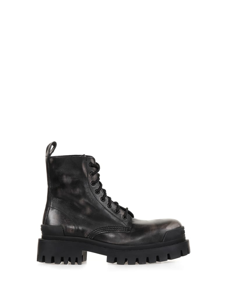 Balenciaga Biker In Black Leather - BLACK