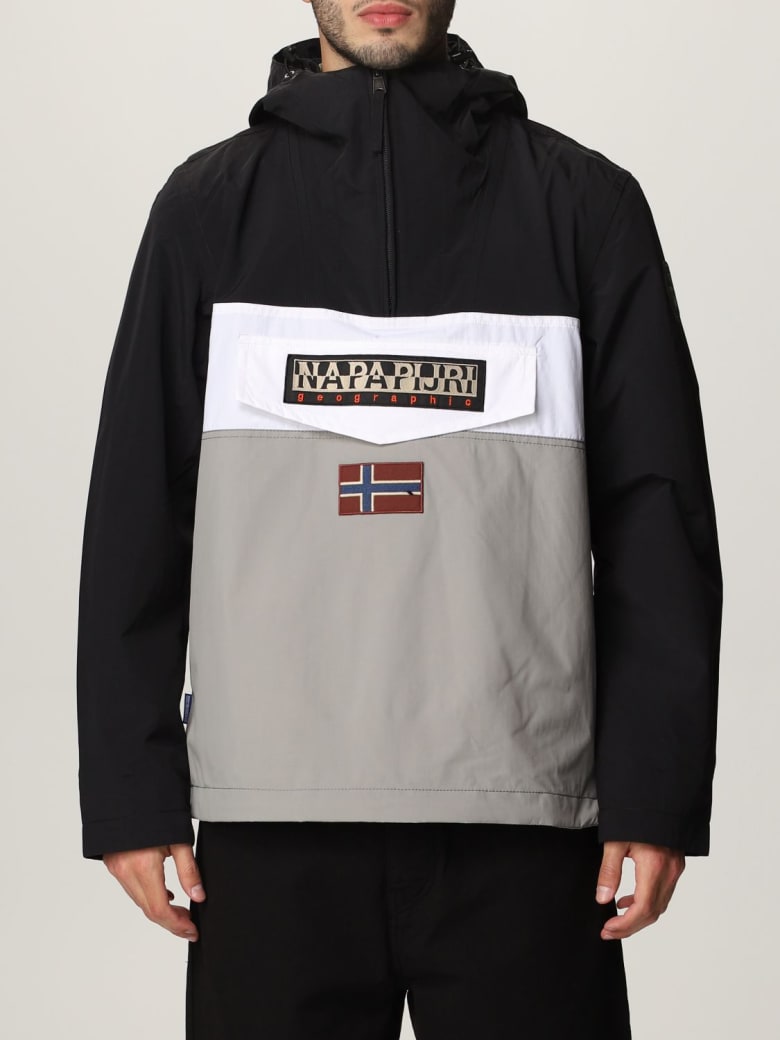 Napapijri Jacket Rainforest S Block 1 Anorak Napapijri Jacket - Grey
