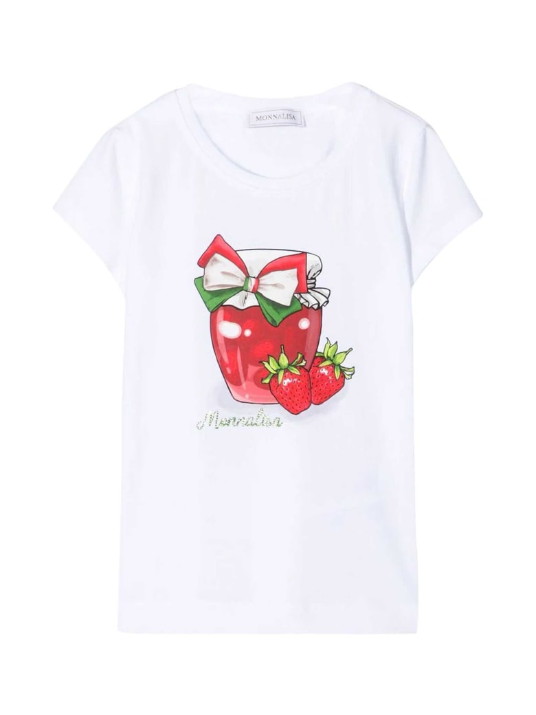 Monnalisa White T-shirt - Bianco