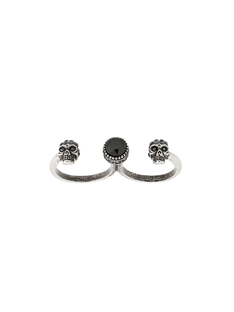 Alexander McQueen Woman Silver Skull Multi-ring