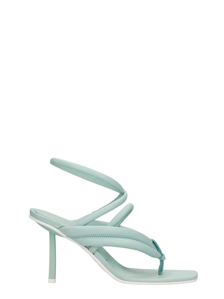 Le Silla Sandals In Green Leather - green