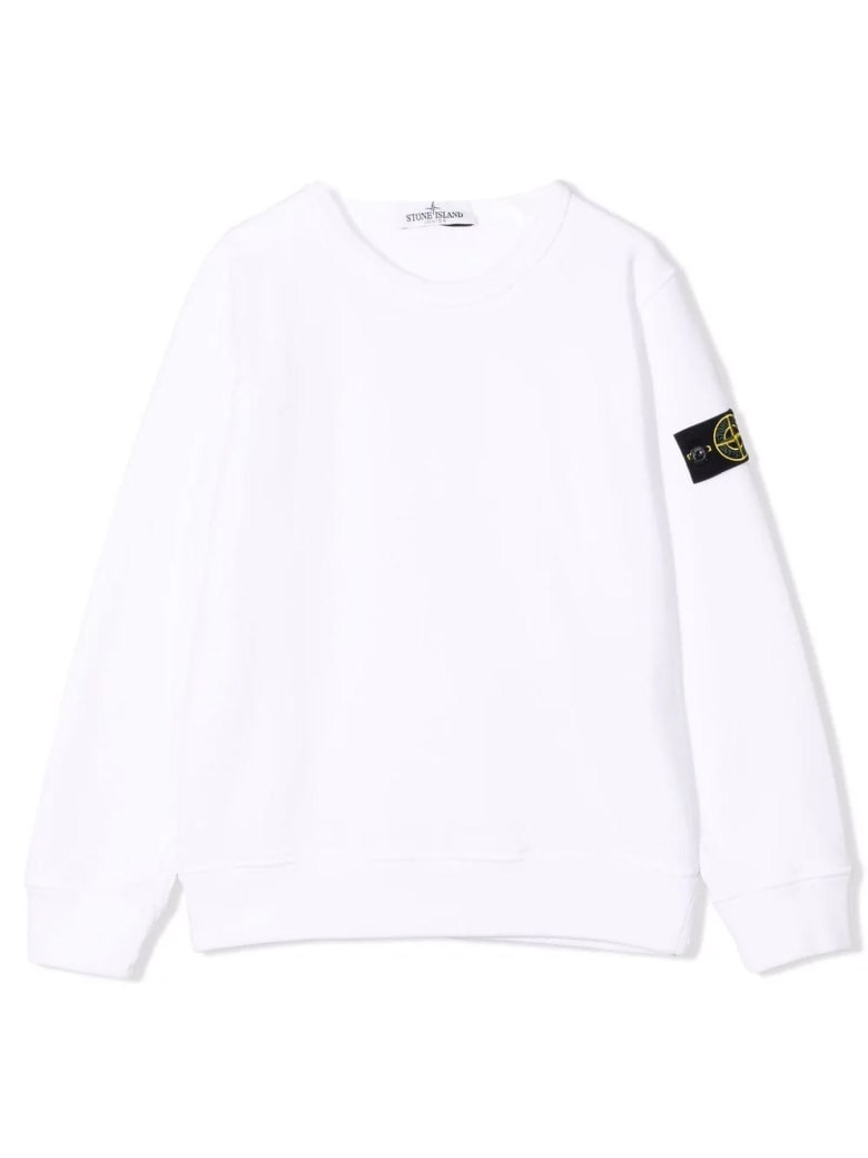 stone island white sweater