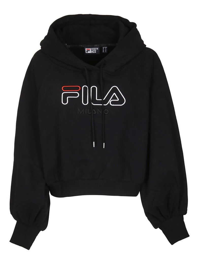 Fila Cropped Embroidered Hoodie | italist, ALWAYS LIKE A SALE