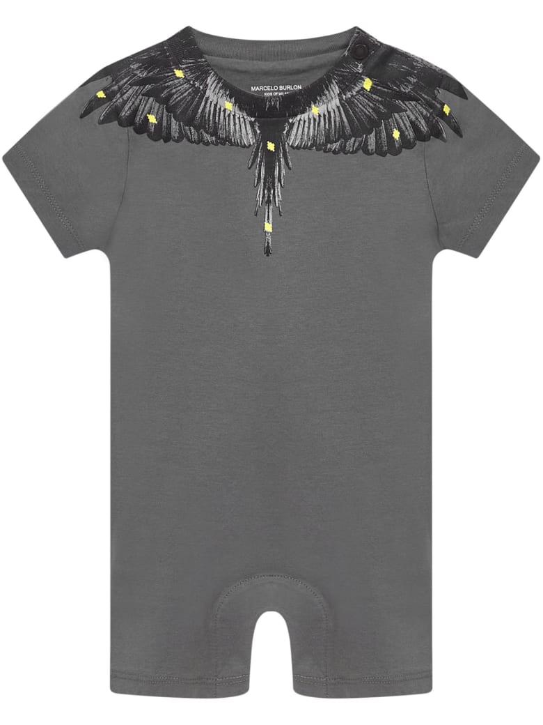 Marcelo Burlon Kids Romper - Grey
