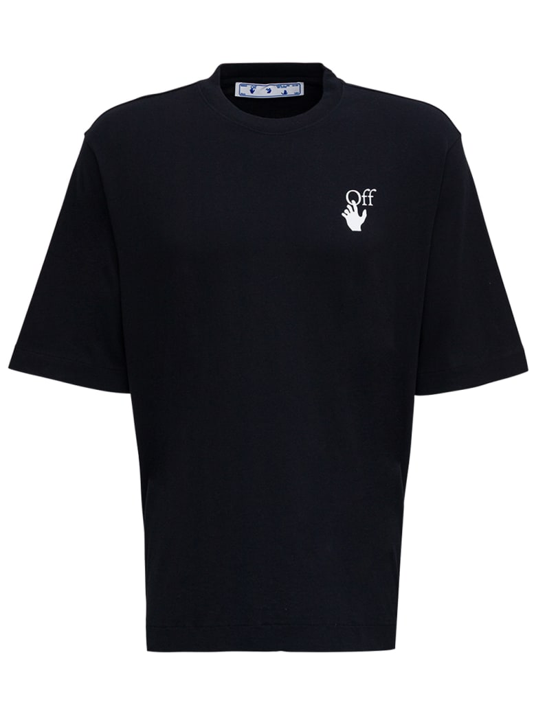 Off-White Black Hand Ow Jersey T-shirt - Nero e Bianco