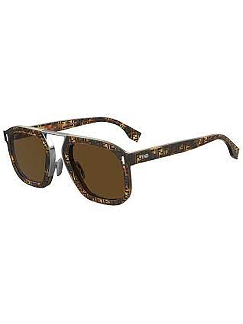 Fendi FF M0105/S Sunglasses - Hvna Pattern