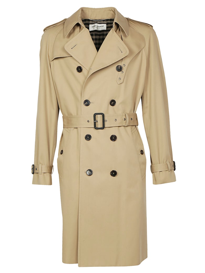 Saint laurent outlet trench coat mens