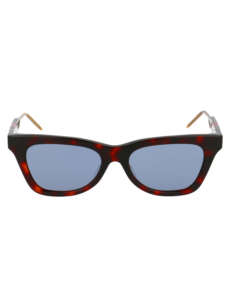 Gucci Gg0598s Sunglasses - 002 HAVANA HAVANA BLUE
