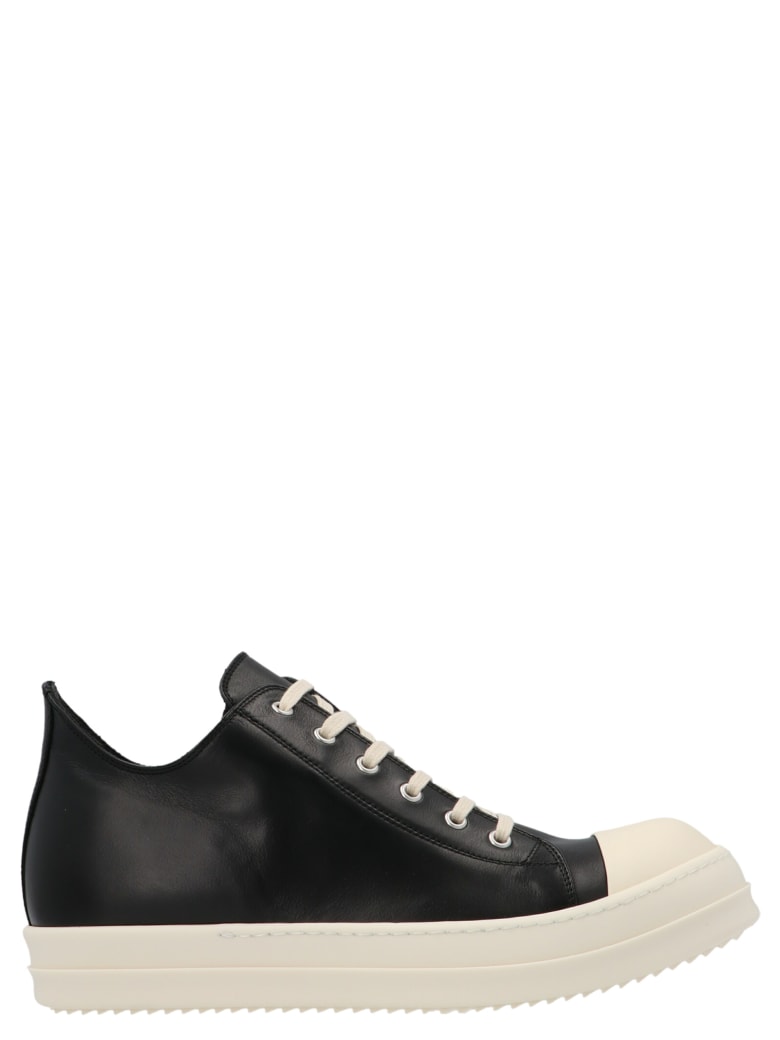 Rick Owens 'low Sneak' Shoes - Nero bianco