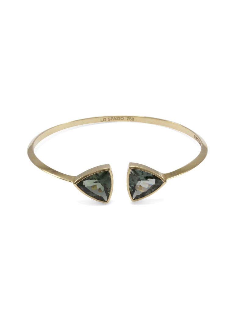 Lo Spazio Jewelry Lo Spazio Green Tourmaline Bangle - Green