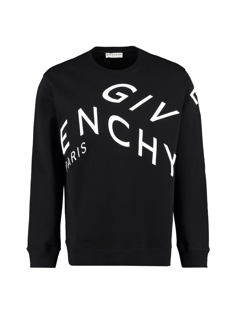Givenchy Logo Detail Cotton Sweatshirt - Nero e Bianco