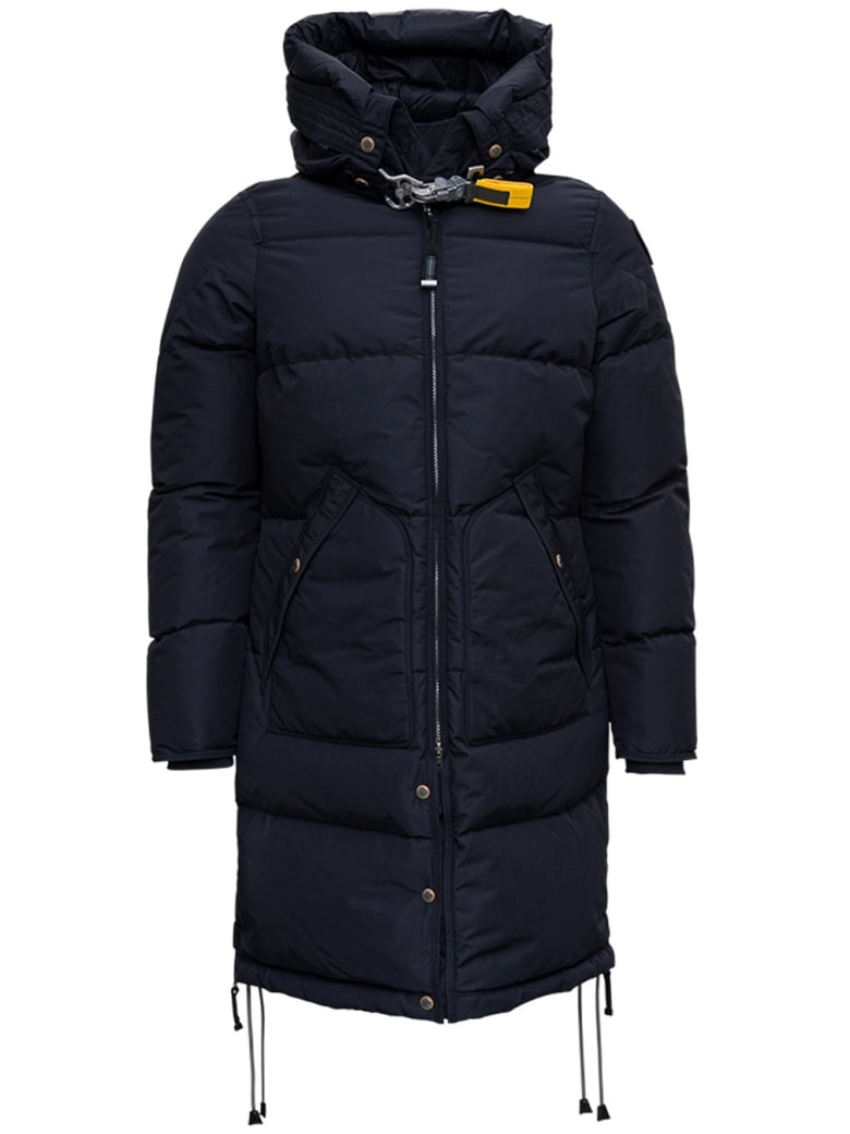 Parajumpers Black Nylon Down Jacket With Hook Detail - Black