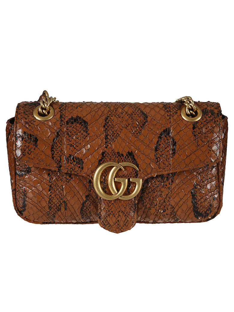 Gucci Gg Marmont Shoulder Bag - Beige