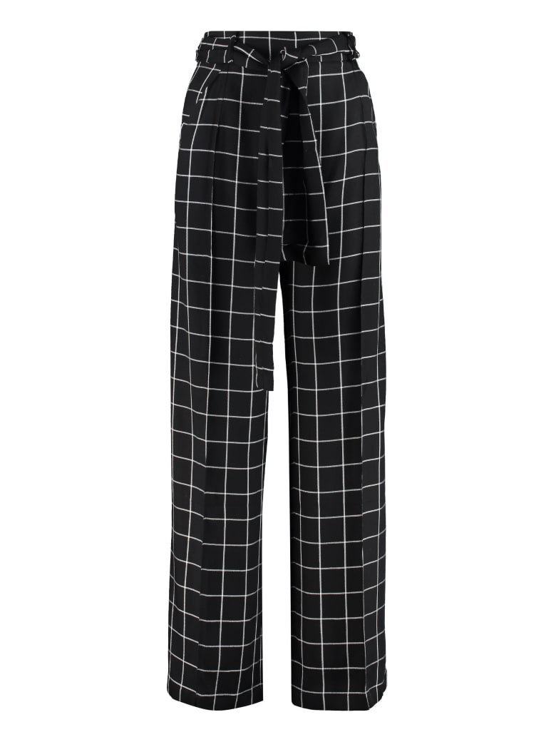 Mother Of Pearl Wendy High-waist Wide-leg Trousers - black