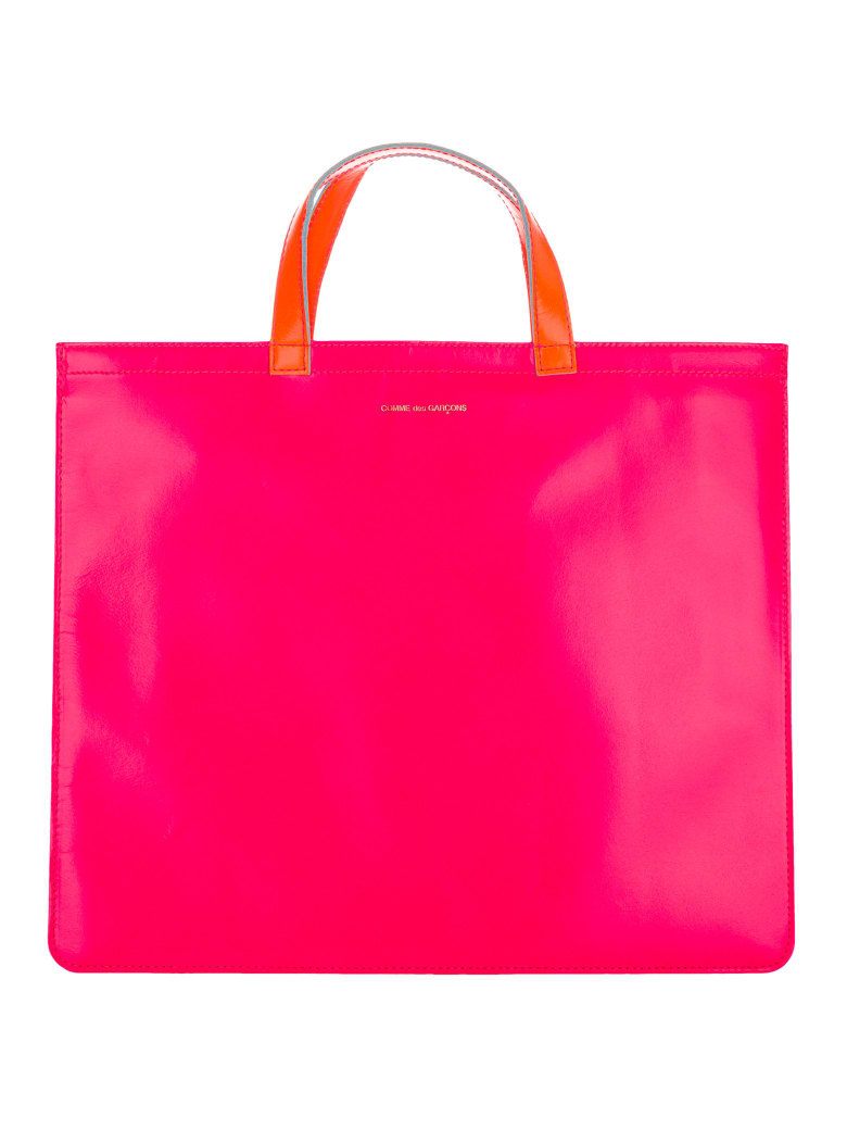 Comme des Garçons Wallet Comme Des Garcons Wallet Fluo Slim Tote - PINK YELLOW