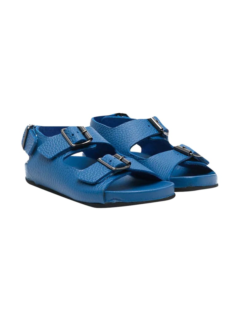 Gallucci Blue Buckle Sandals - Azzuro