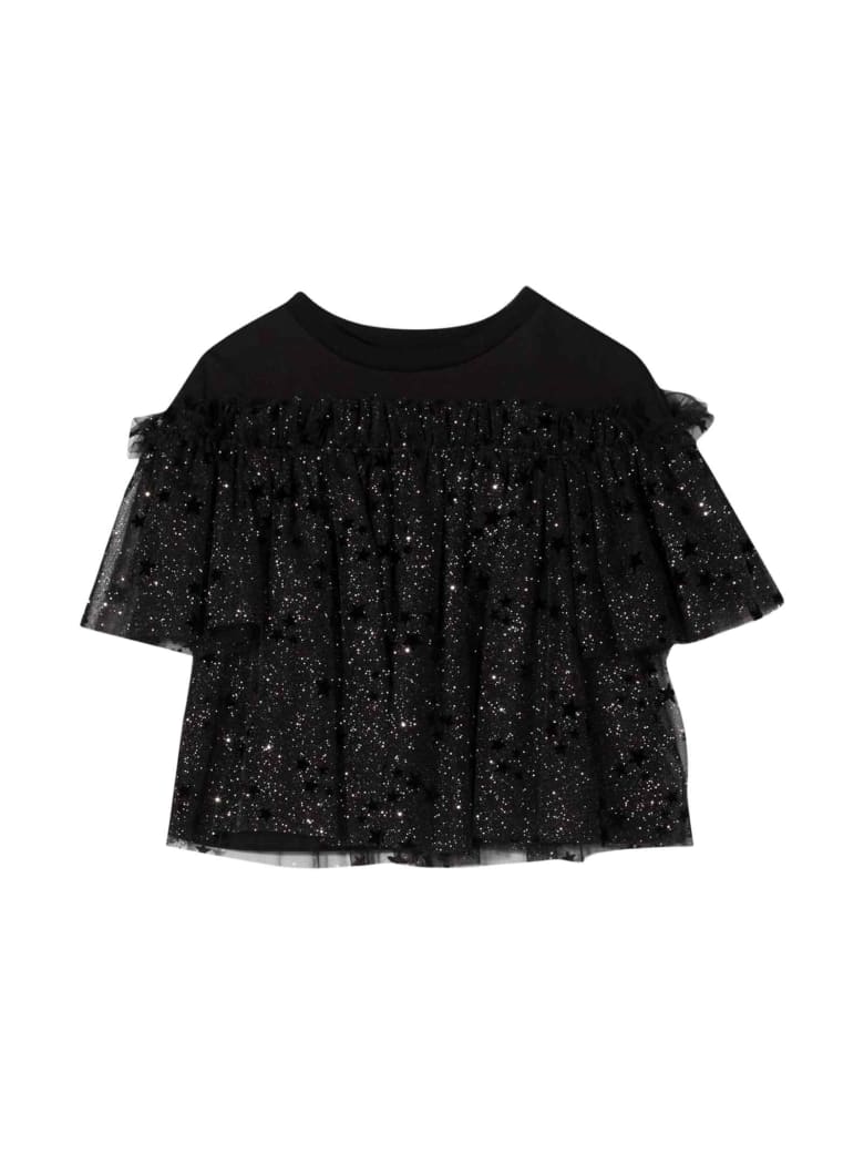 Simonetta Kids Black Blouse - Nero