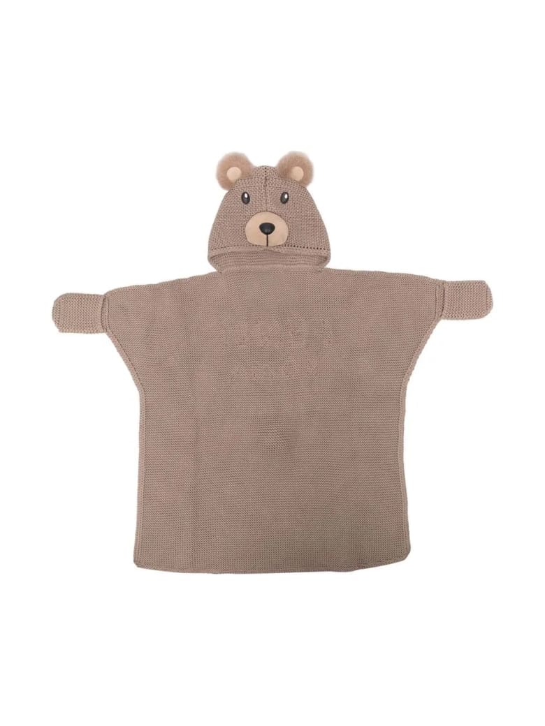 Fendi Teddy Blanket With Hood - Marrone-begie