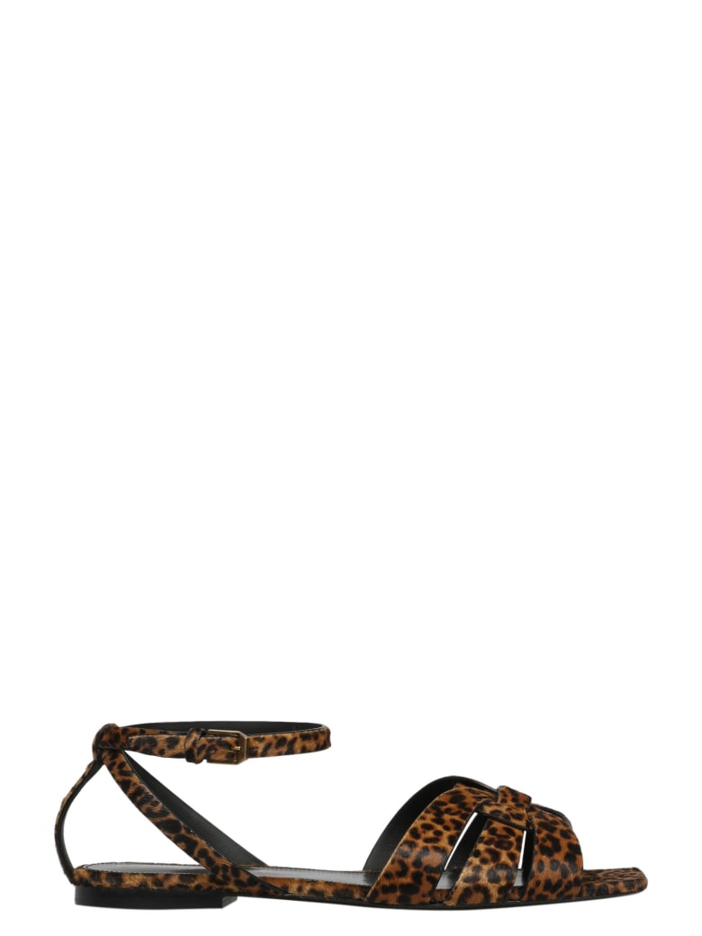 saint laurent tribute flat sandals