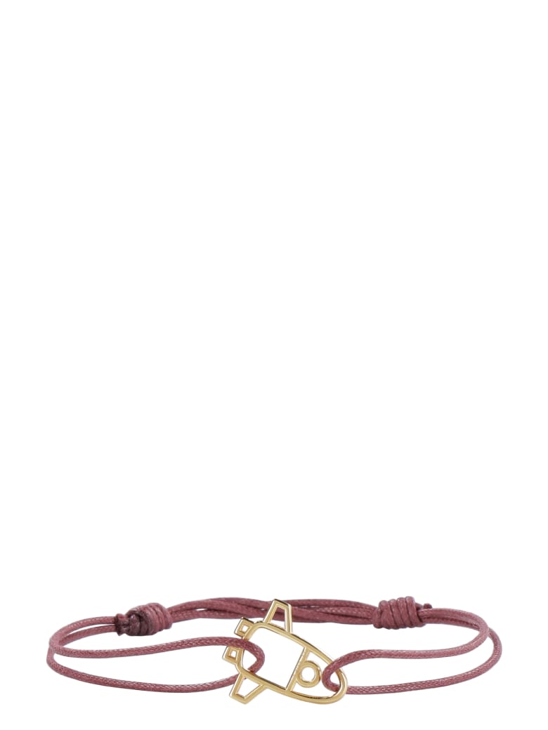 Aliita Nave Espacial Charm Cord Bracelet - Burgundy