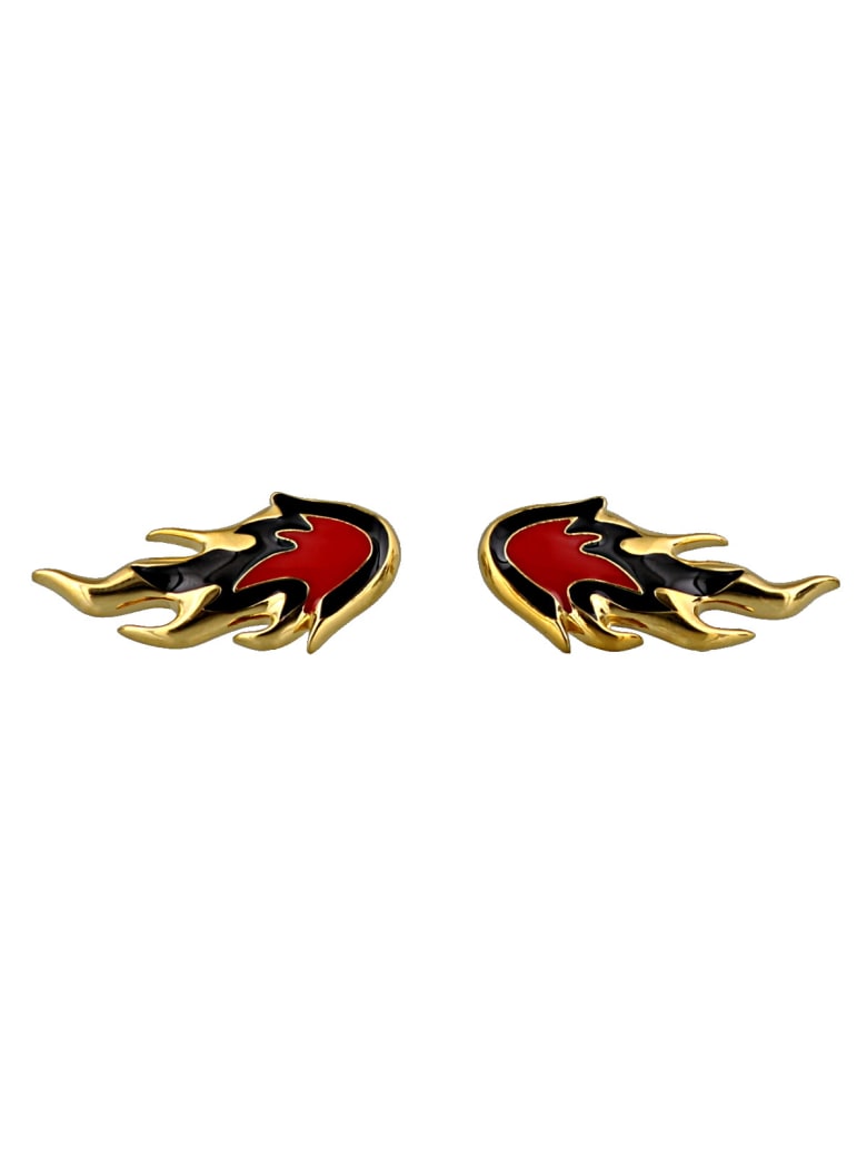 AMBUSH Flame Earrings - Gold
