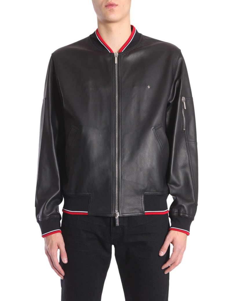 Dior Homme Leather Bomber Jacket | italist, ALWAYS LIKE A SALE