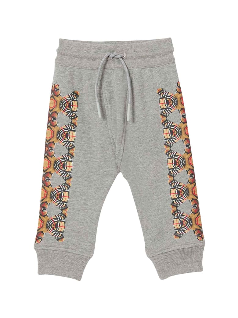Burberry Gray Newborn Joggers - Grigio