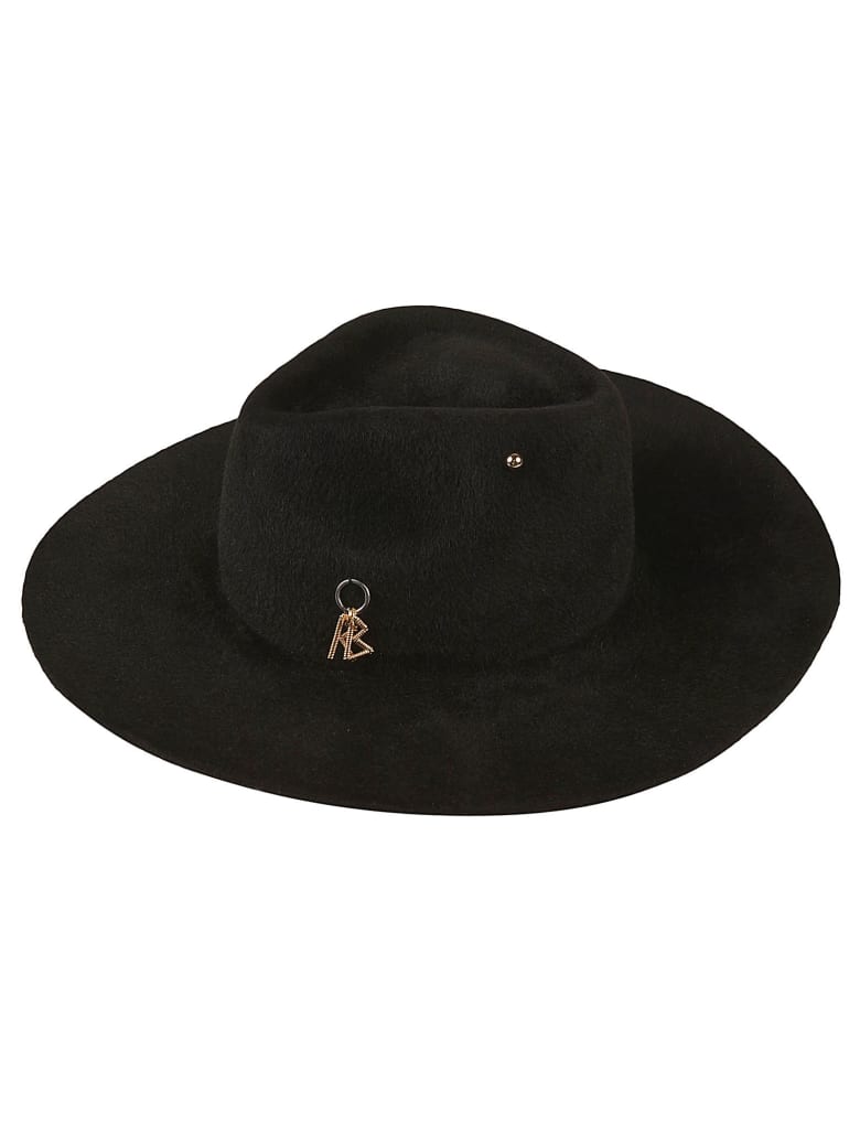 Ruslan Baginskiy Piercing Detail Logo Hat - Black