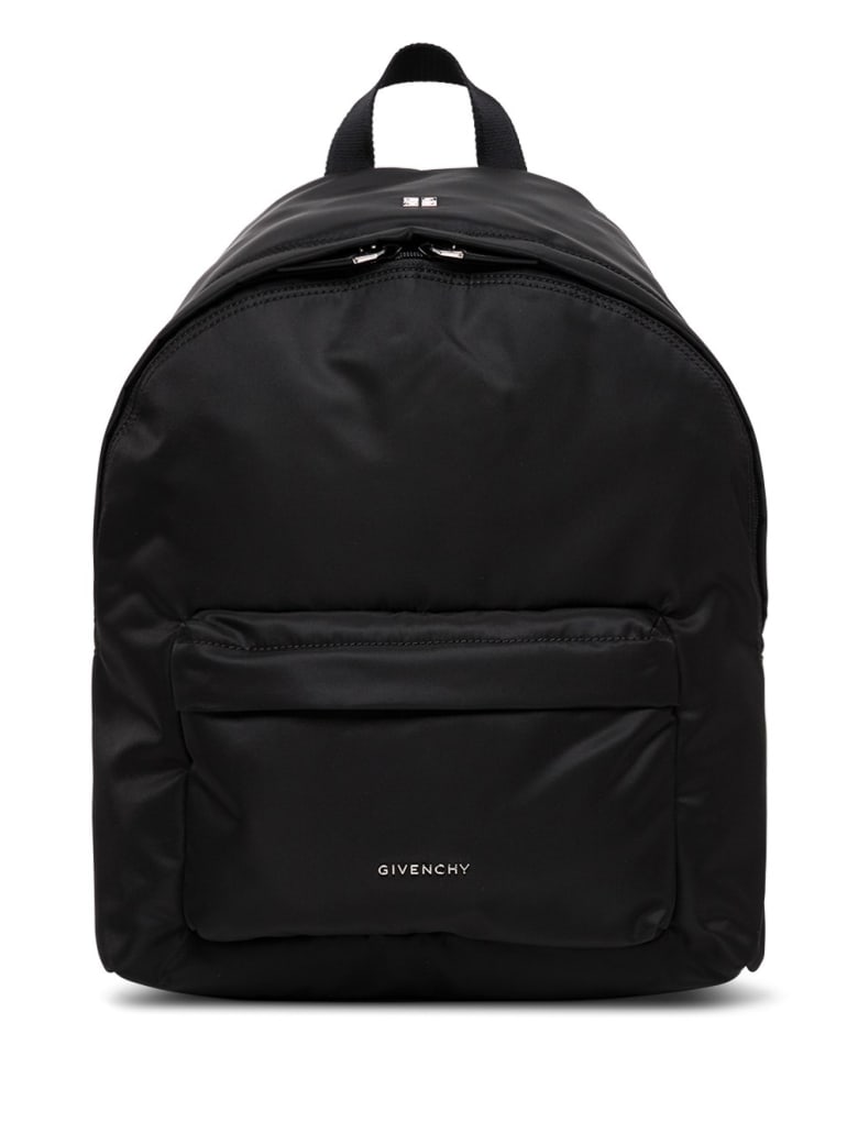 Givenchy Essential Backpack In Black Nylon With Logo - Black