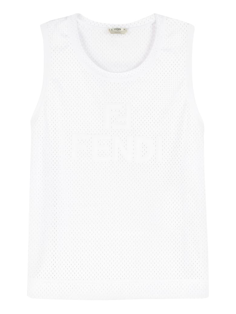 Fendi Technical Fabric Top - White