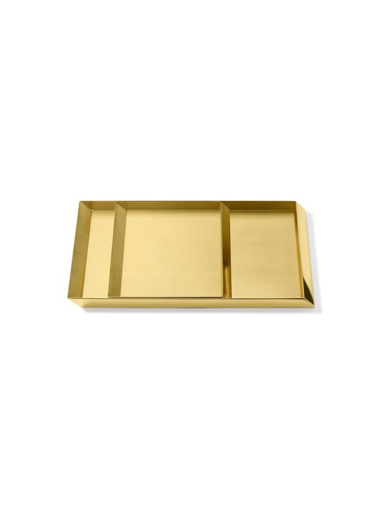 Ghidini 1961 Axonometry - Trays Set Polished Brass - Polished brass
