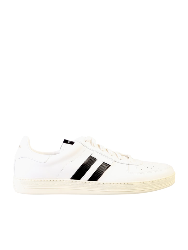 Tom Ford Striped Sneakers - Bianco