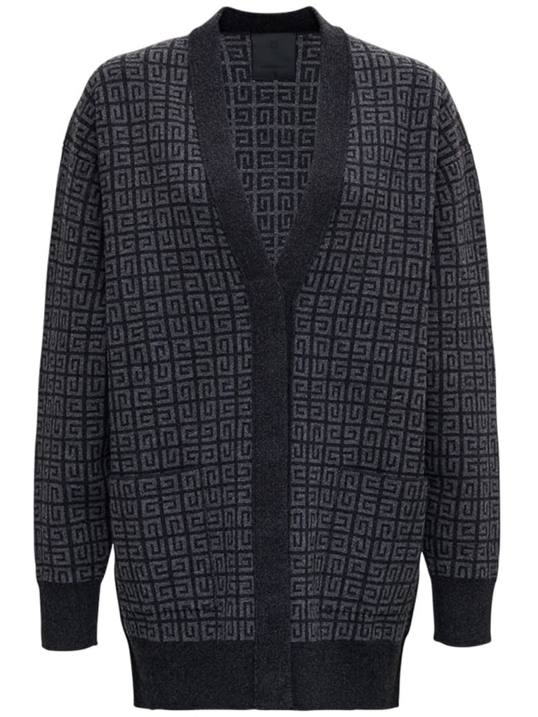 Givenchy 4g Cashmere Knititted Cardigan - Grey