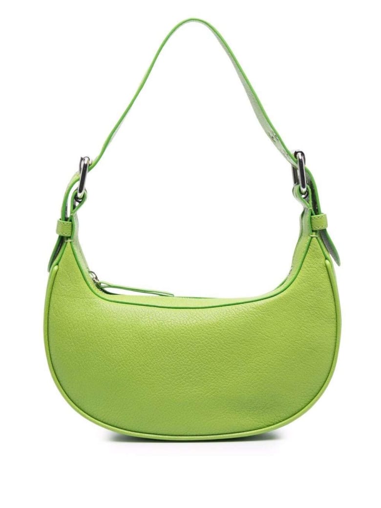 BY FAR Soho Green Leather Shoulder Bag - Green