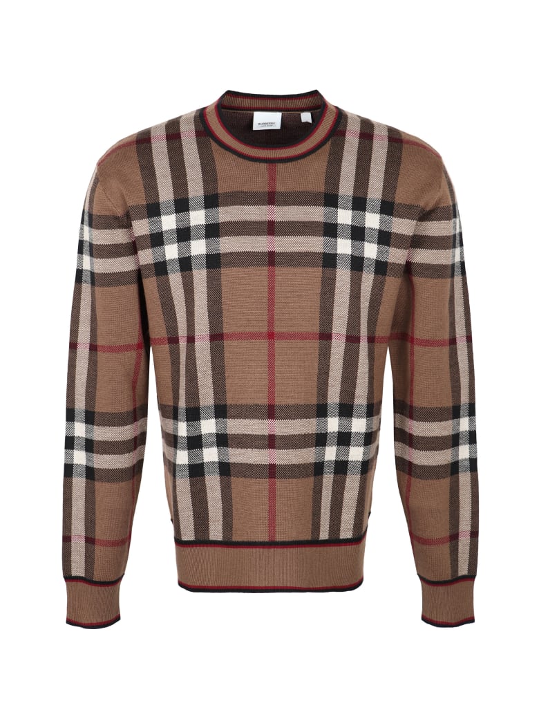 Burberry Merino Wool Crew-neck Sweater - brown