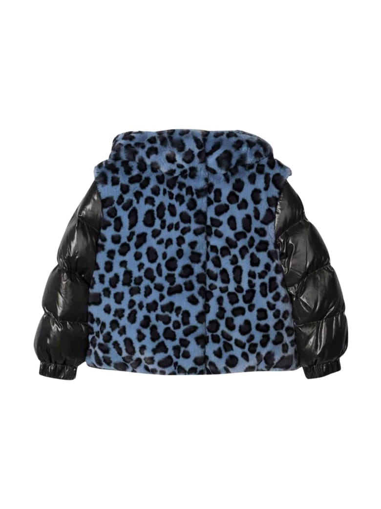 Moncler Blue Moncler Enfant Girl Down Jacket - Maculato