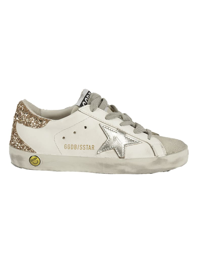 Golden Goose Superstar Leather Upper Laminated Star Glitter Hee - 10479