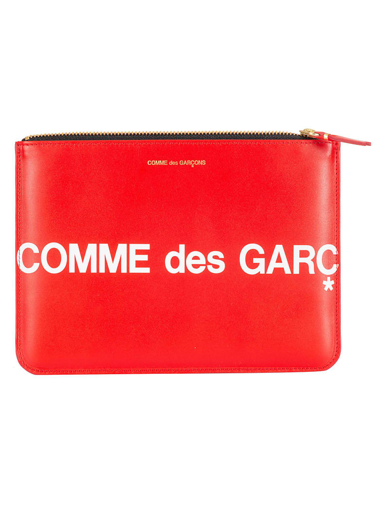 Comme des Garçons Shirt Boy Logo Print Wallet - Red