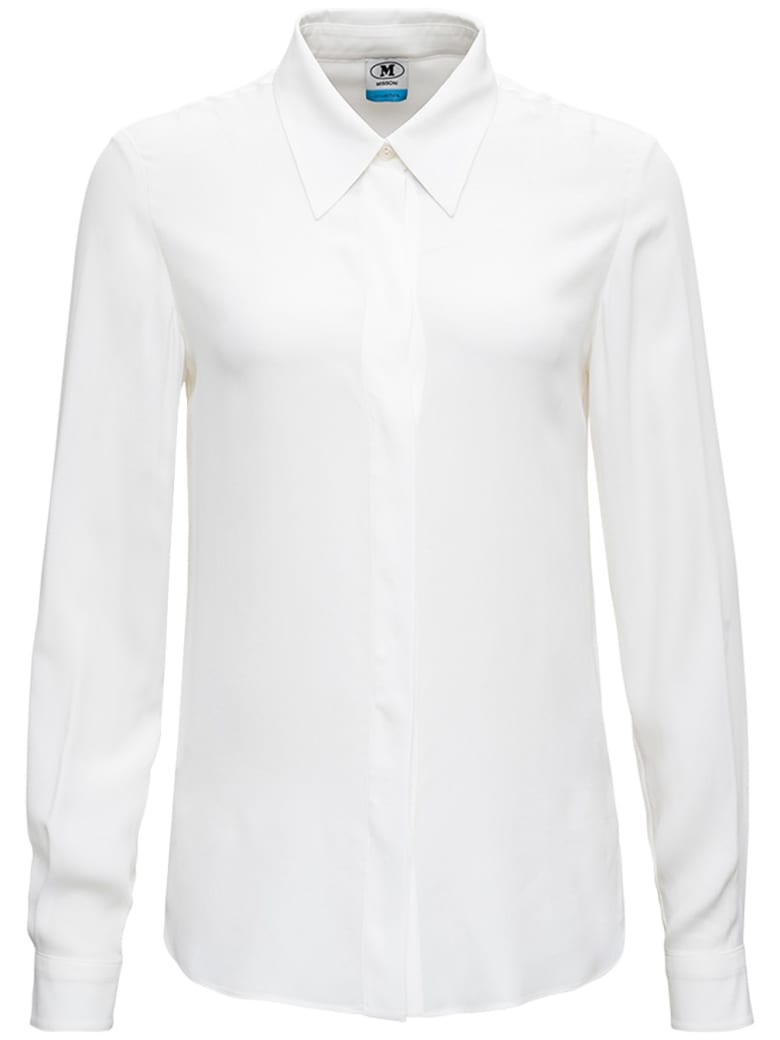 M Missoni White Silk Blend Shirt - White