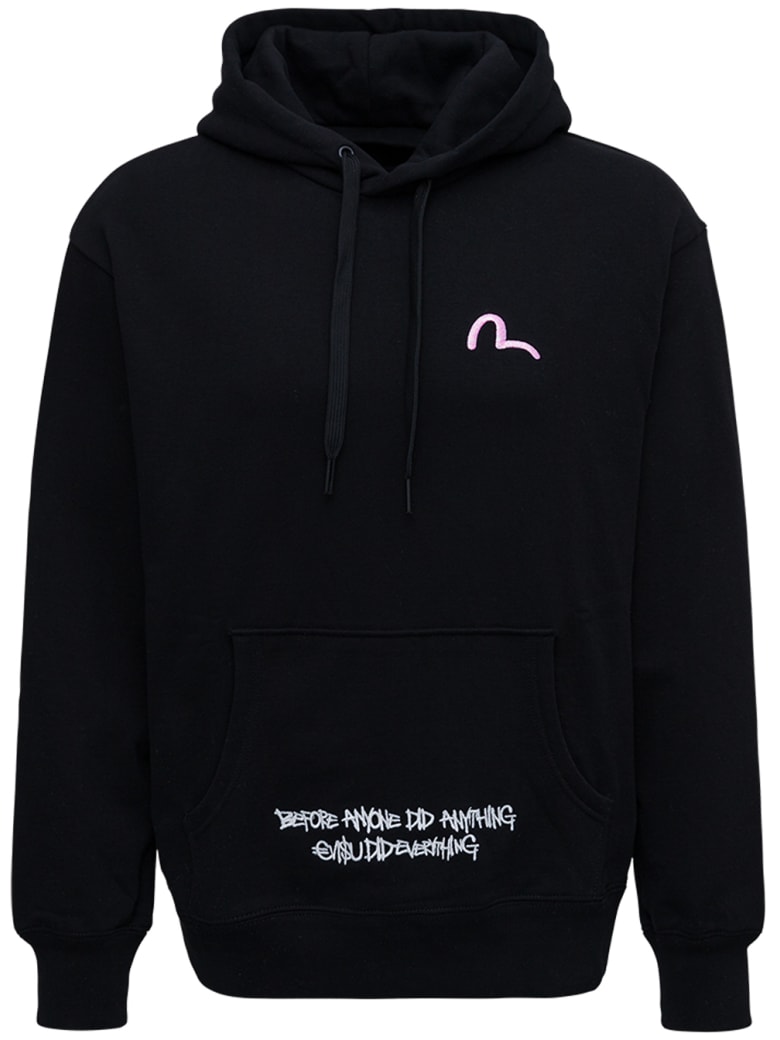 Evisu Evisu X Sfera Ebbasta Black Jersey Hoodie - Black